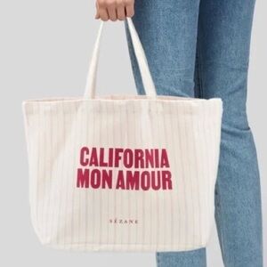 Sezane California Mon Amour Tote Bag
